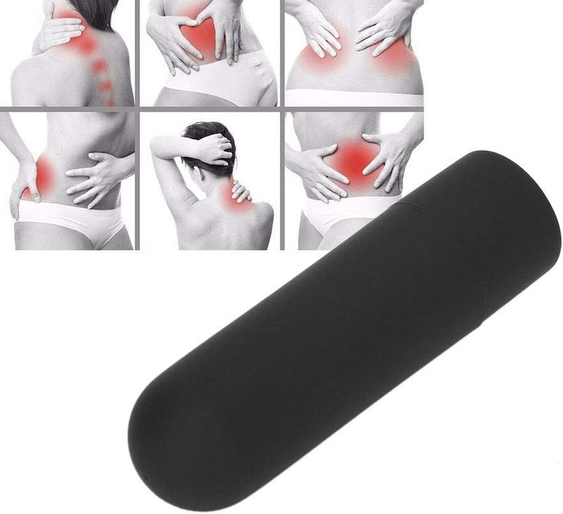 woobles Portable USB Massager Body Vibration Body Massage Vibrator for Arms, Legs, Shoulders - 10 Vibration Modes, Waterproof, 6.5x1.3cm(Black) - Image 2